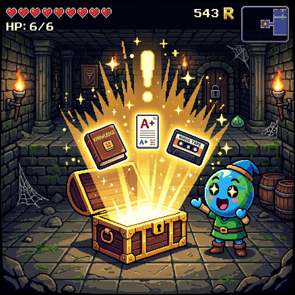 The 3 tools as treasure-chest loot